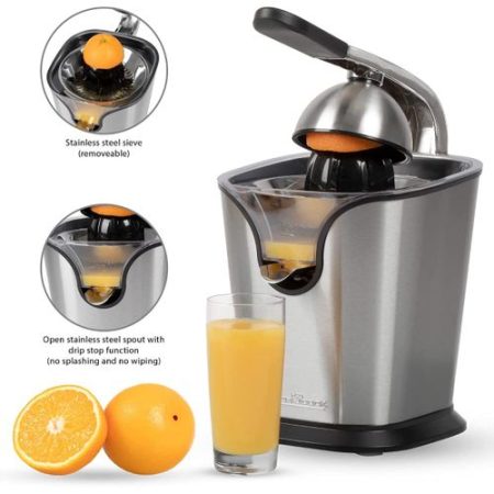 Presse agrumes poignées anti touch 2 cones de jus Fonction anti goutte ProfiCook