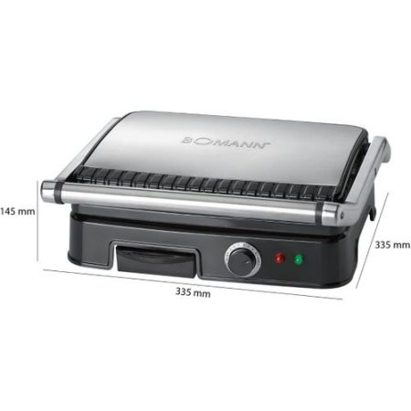Multi Grill double face sans matière grasse Bomann